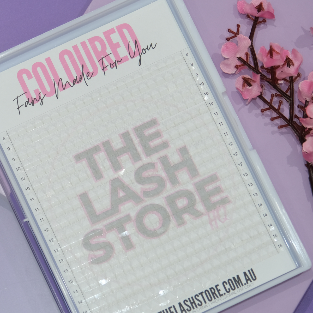 Coloured Premade Lash Fans