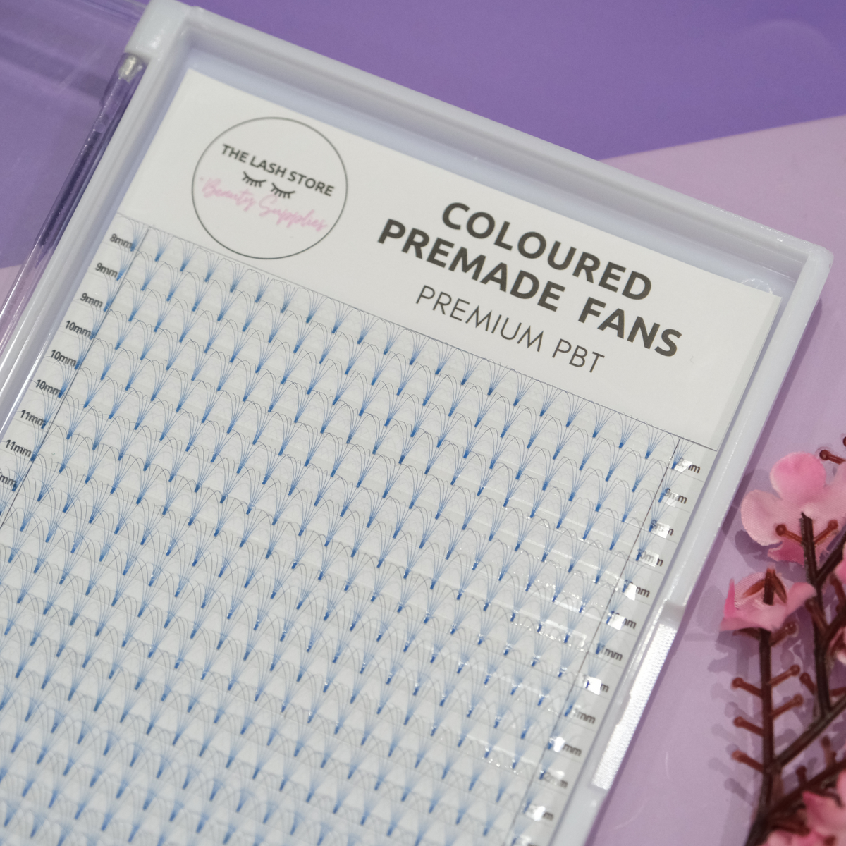 Coloured Premade Lash Fans