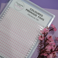 Coloured Premade Lash Fans