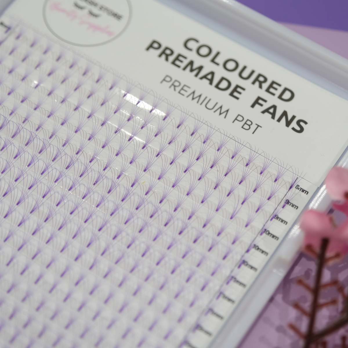 Coloured Premade Lash Fans