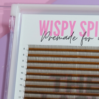 Brown Wispy Spikes Premade Lash Trays