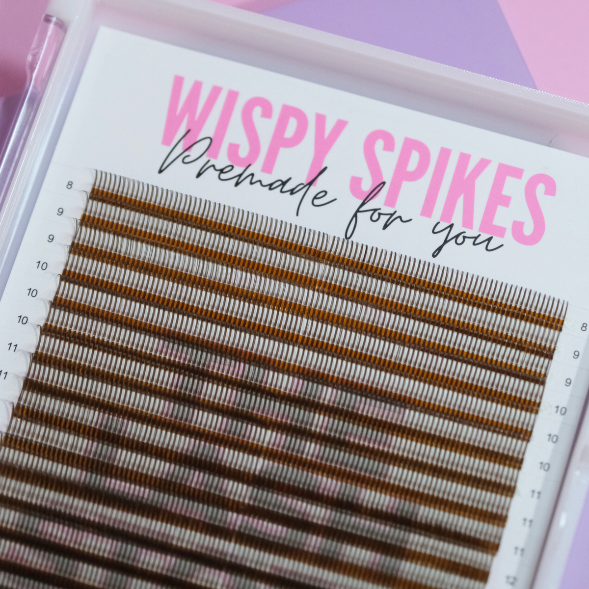 Brown Wispy Spikes Premade Lash Trays