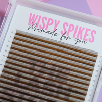 Brown Wispy Spikes Premade Lash Trays
