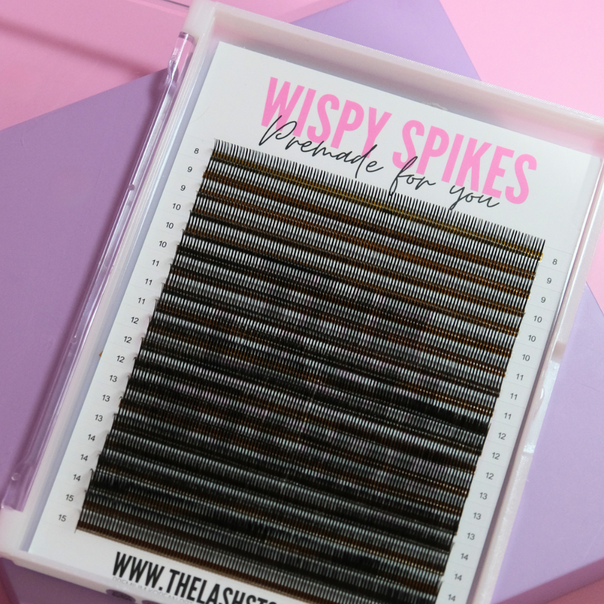 Black Wispy Spikes Premade Lash Trays