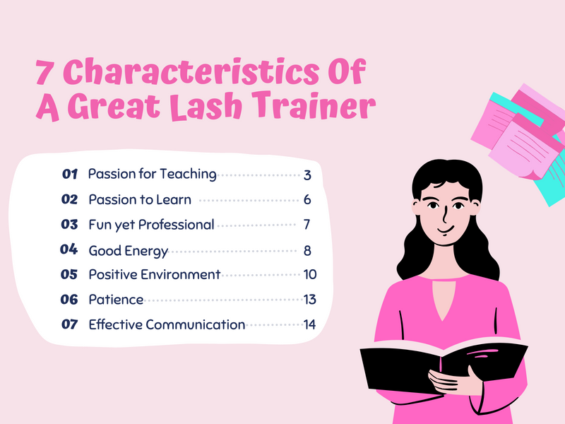 7 Characteristics Of  A Great Lash Trainer