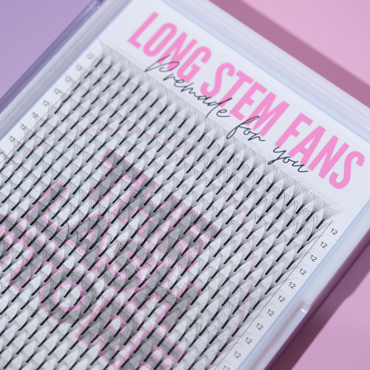 10D Long Stem Premade Lash Fans