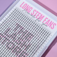 10D Long Stem Premade Lash Fans