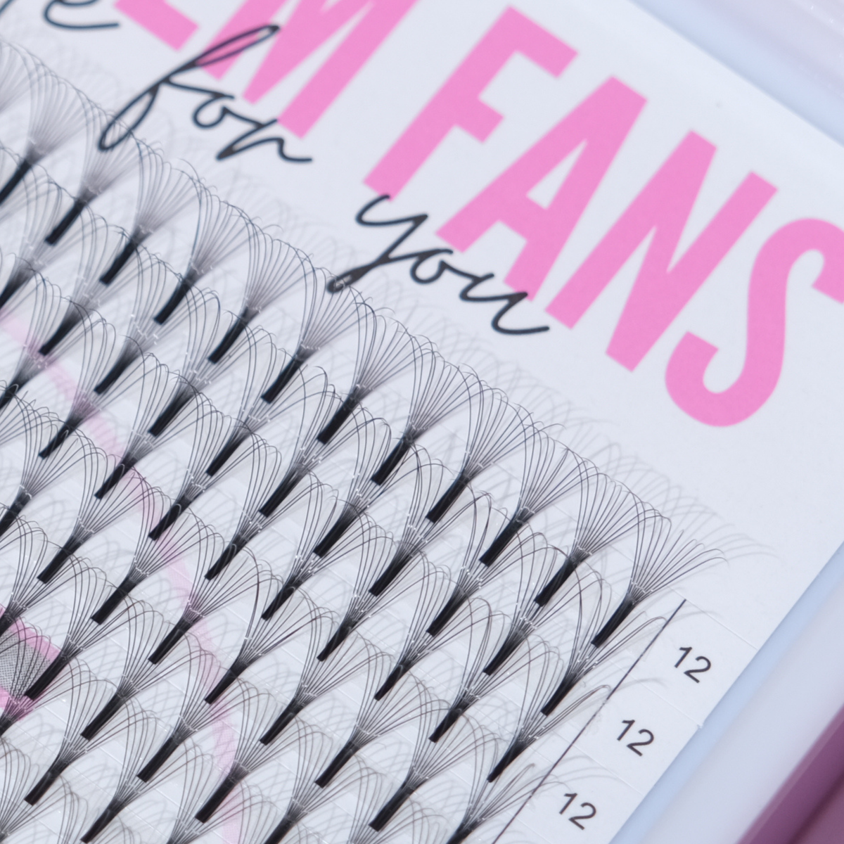 10D Long Stem Premade Lash Fans