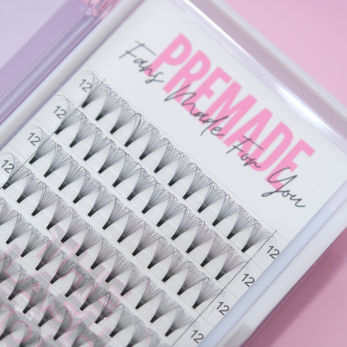 12D Premade Lash Fan Trays