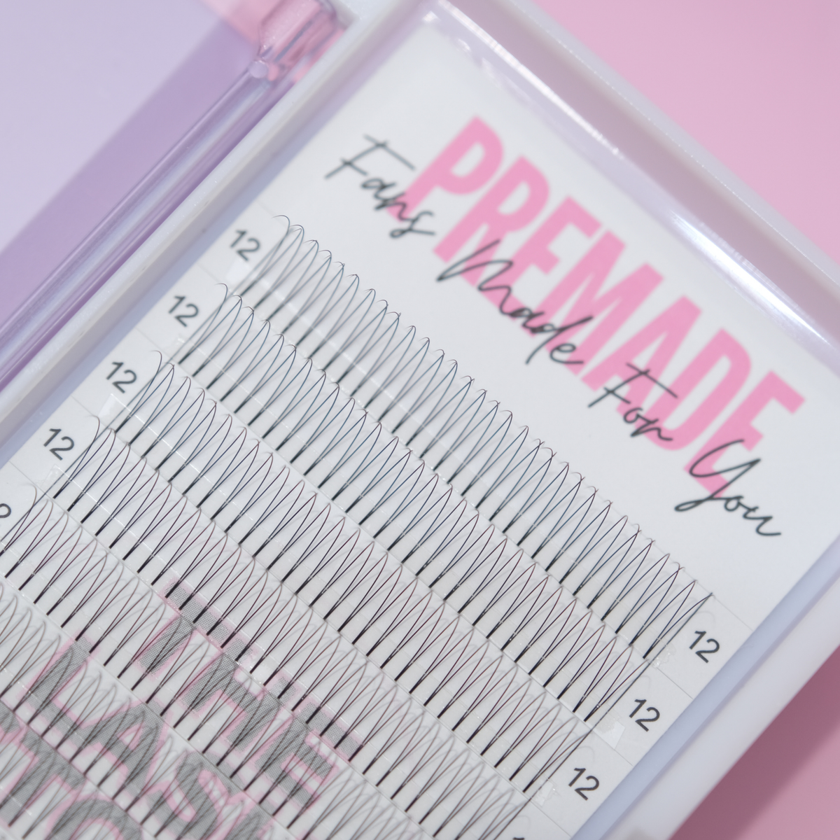 2D Premade Lash Fan Trays