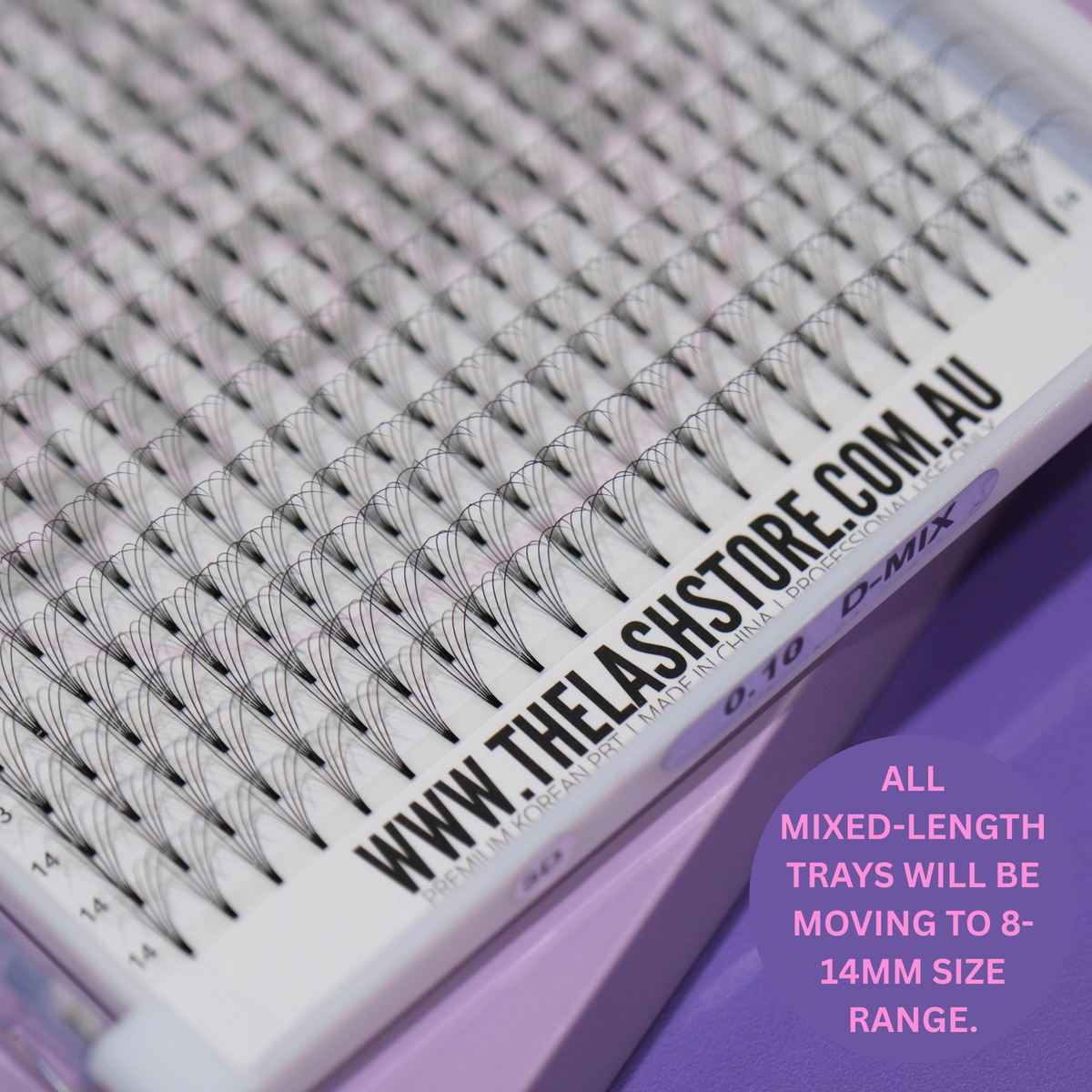 Premade Lash Fans - Mixed Length Trays