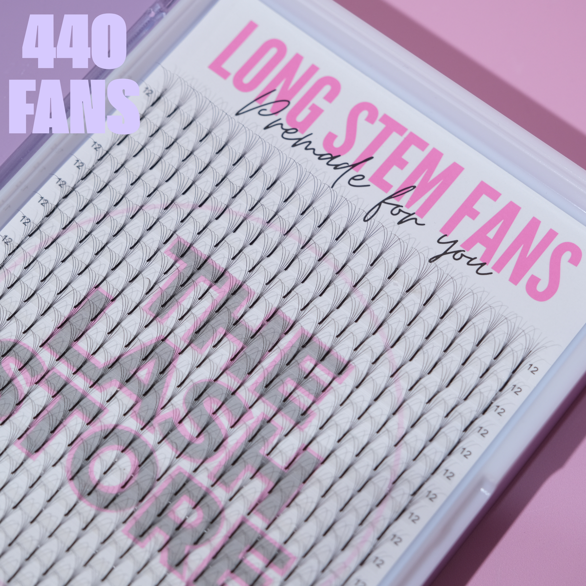 5D Long Stem Premade Lash Fans