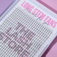8D Long Stem Premade Lash Fans