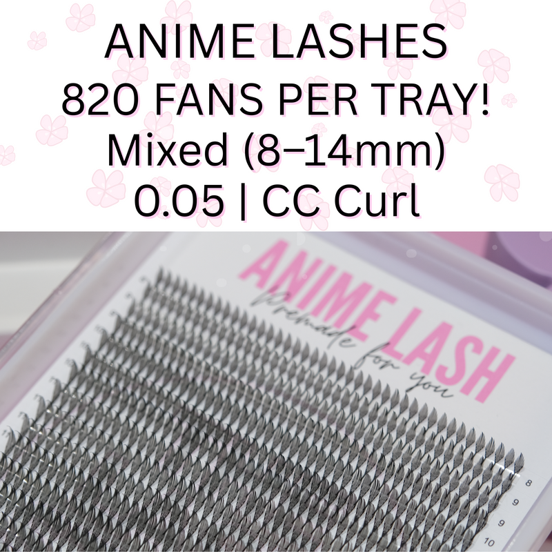Anime Lash Trays - Mixed Lengths