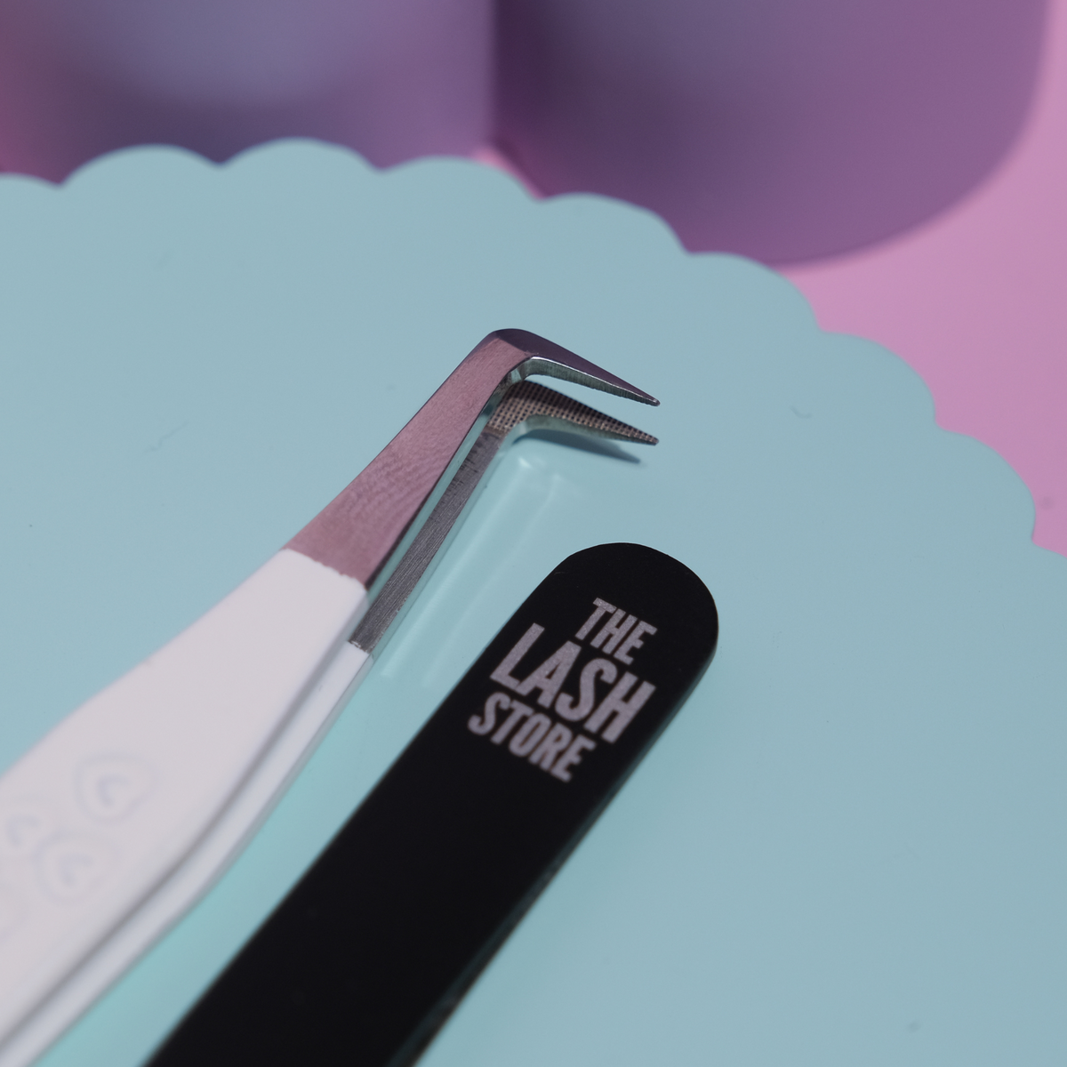 Lash Extension Tweezers - White Collection