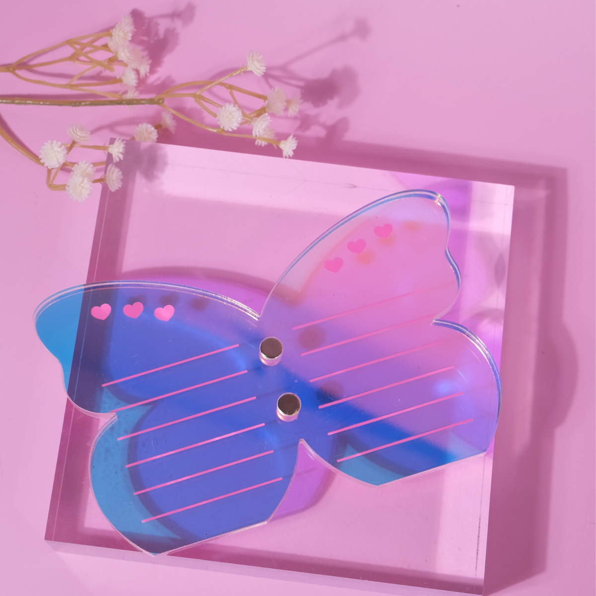 Magnetic Butterfly Hearts Lash Tile