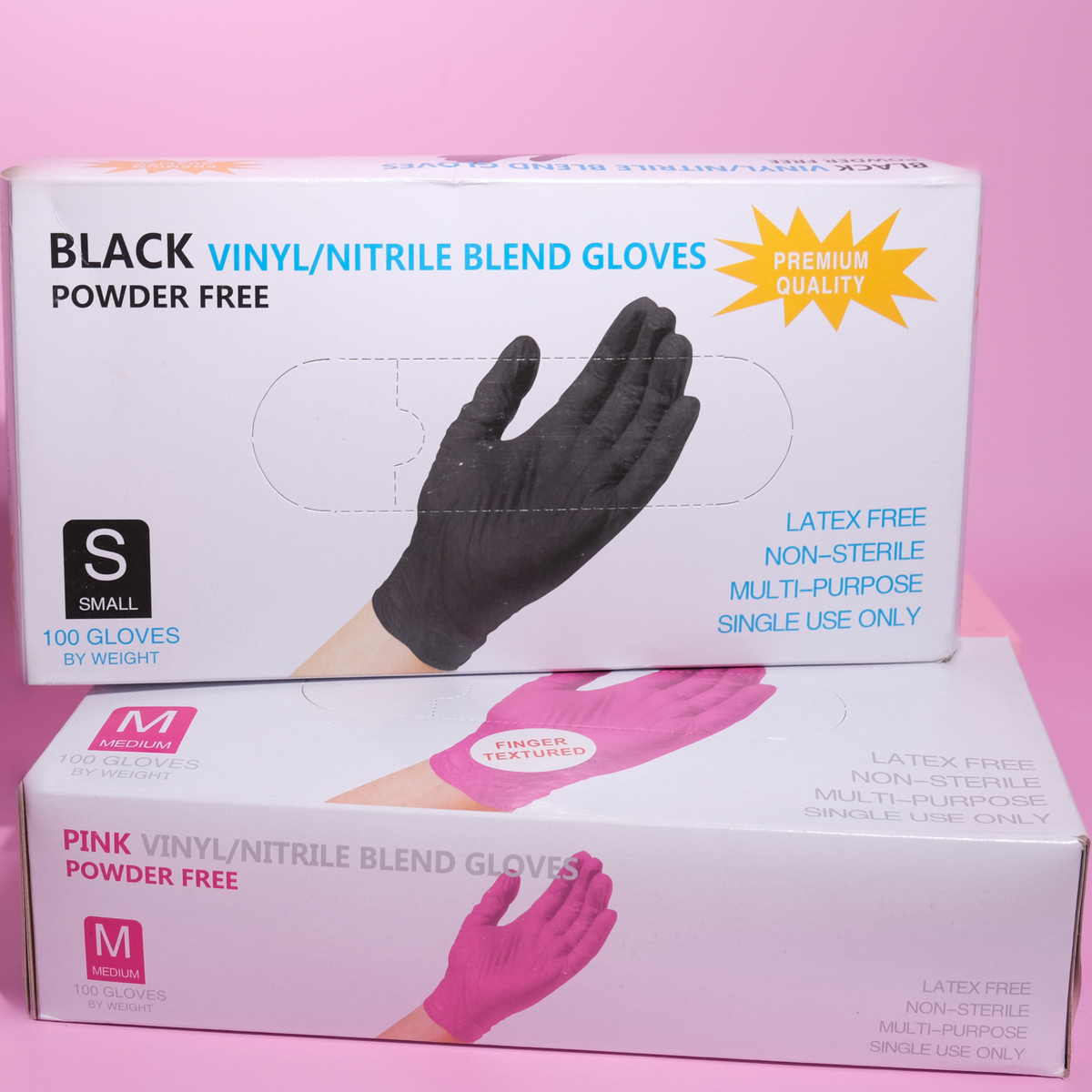 Disposable Pink Gloves The Lash Store HQ - Main Image