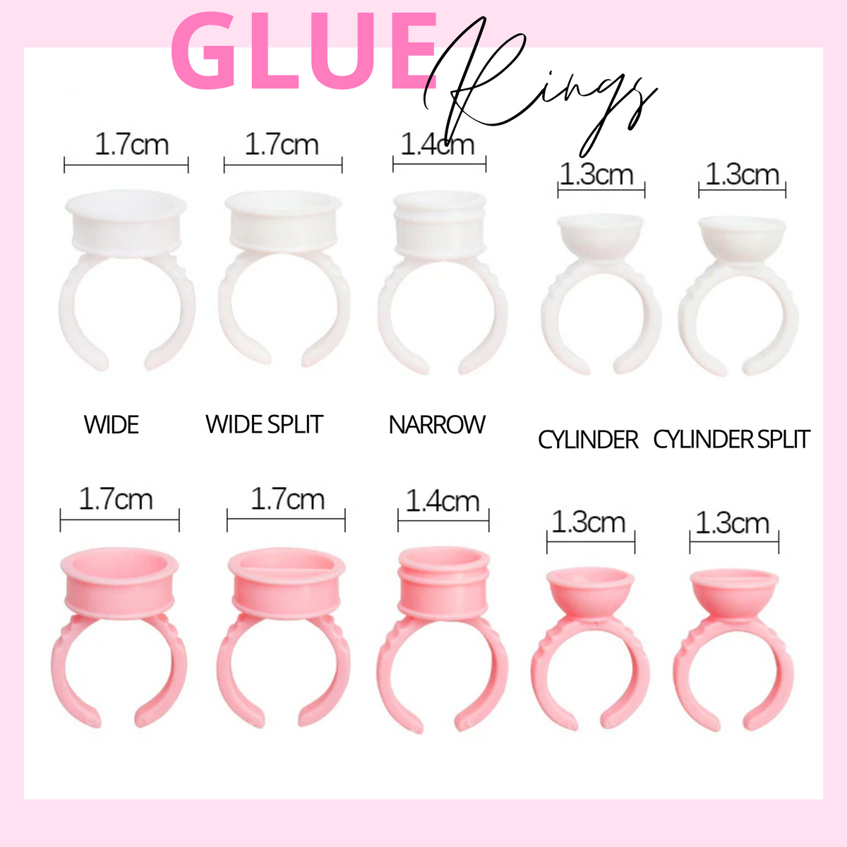 Lash Glue Rings 10pk
