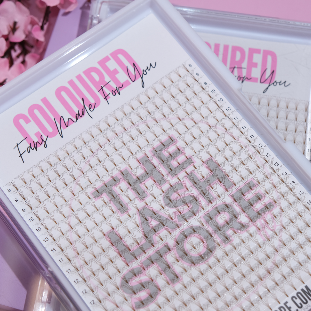 Coloured Premade Lash Fans