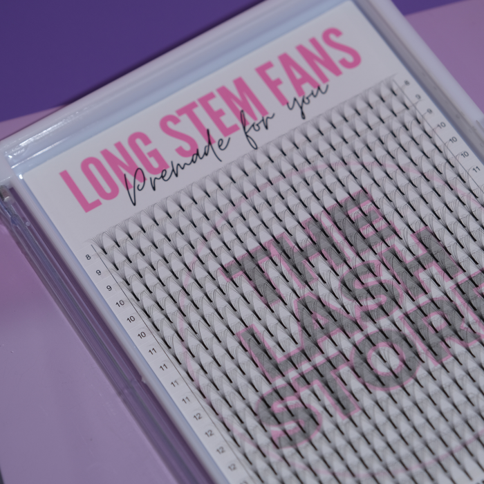 Long Stem Premade Lash Fans Mixed Length Tray 8–14mm – The Lash Store HQ