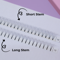10D Long Stem Premade Lash Fans