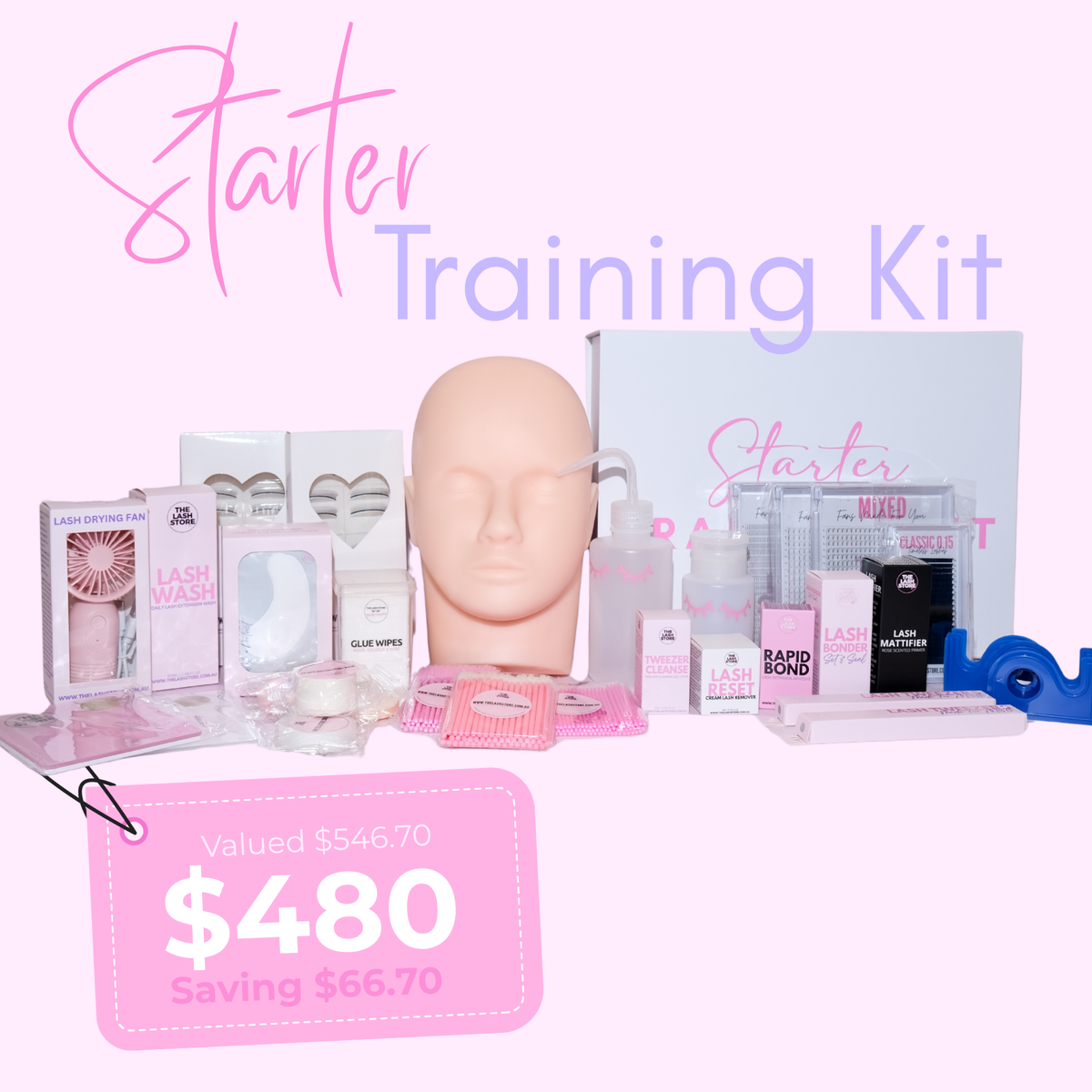 Lash Extension Starter Training Kit