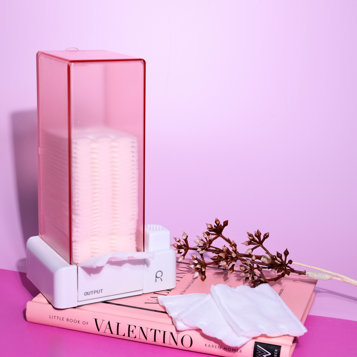 Cotton shop pad dispenser