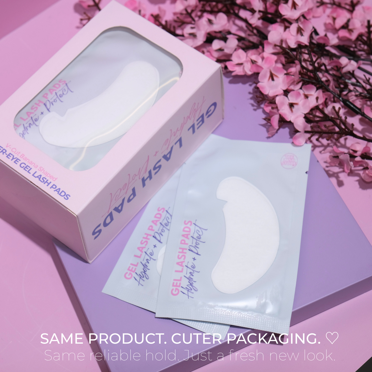 V-Cut Gel Lash Pads