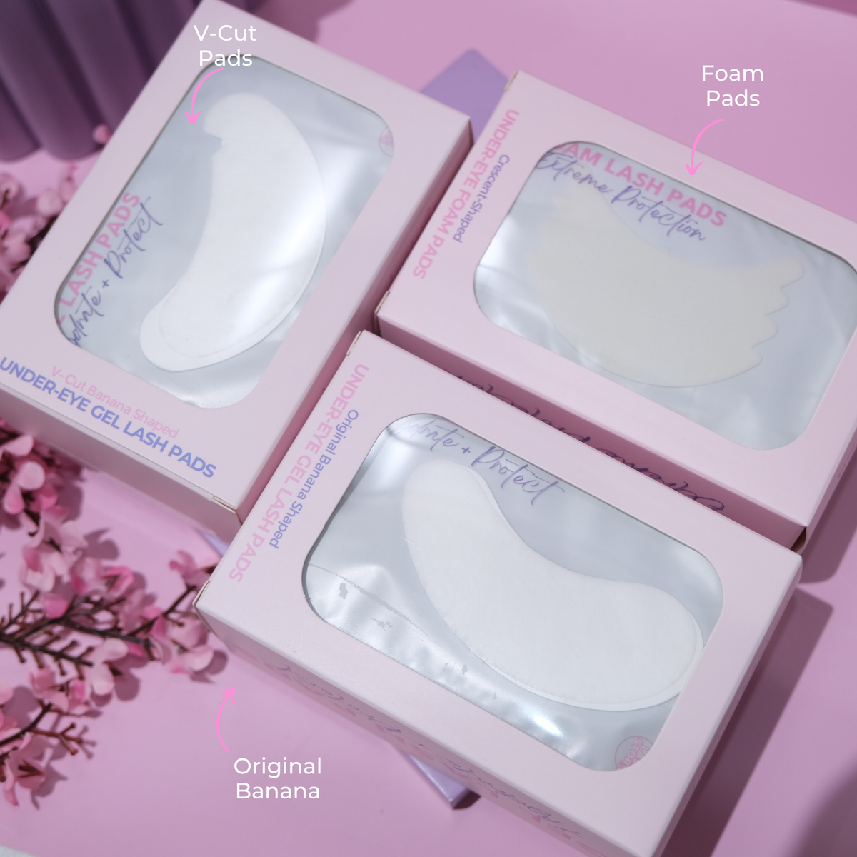 V-Cut Gel Lash Pads